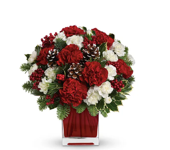Red Holiday Joy Bouquet